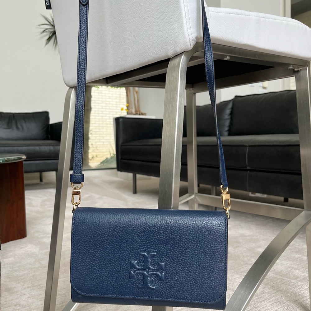 Tory Burch wallet on strap
